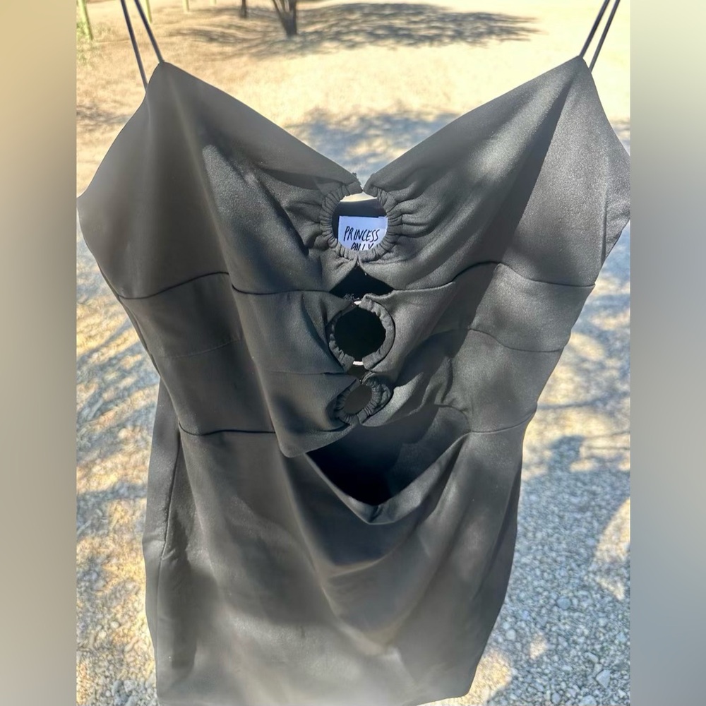 Princess Polly little black mini dress .